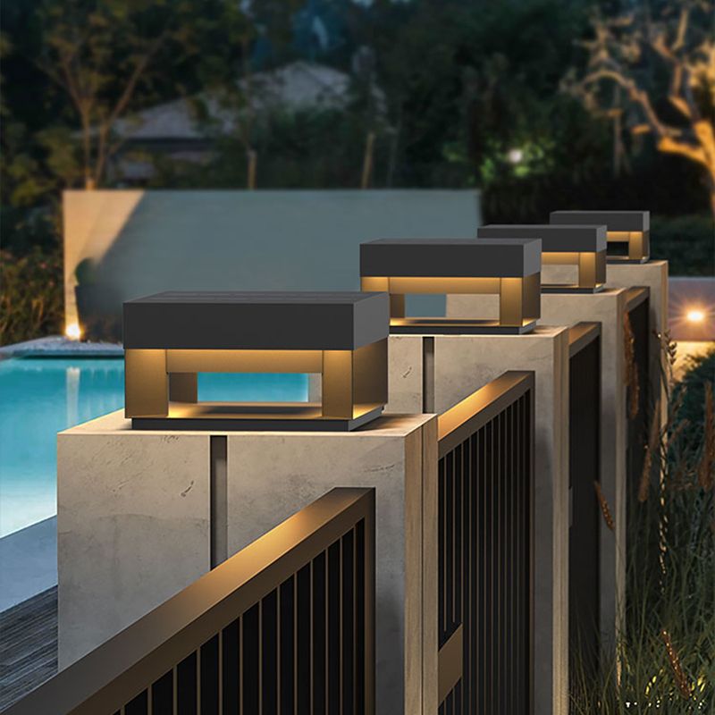 Riley Minimalist Pier-Mount Outdoor Lamp