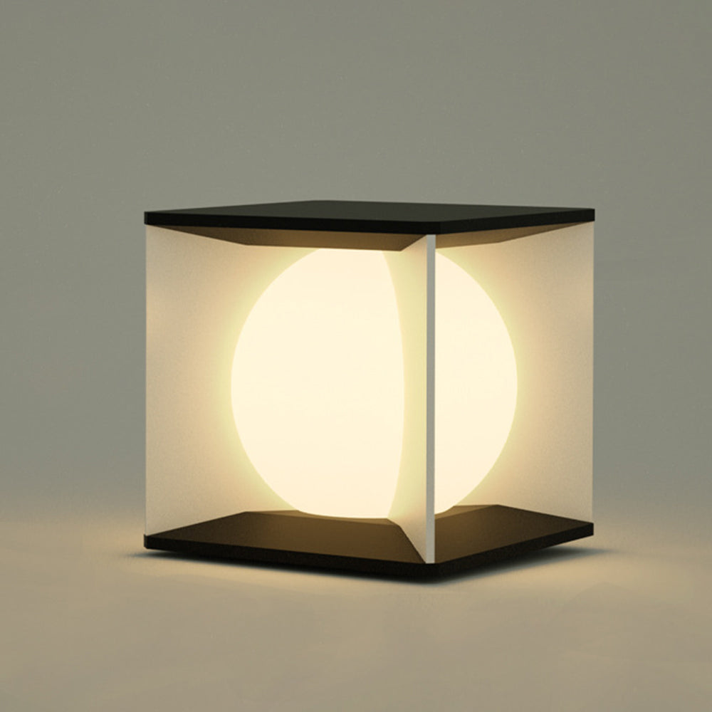 Elif Moon Outdoor Floor Lamp, Pillar Light 