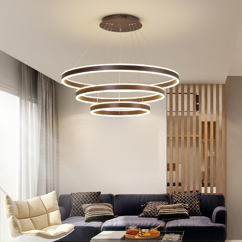 Modern minimalist LED circle Chandeliers
