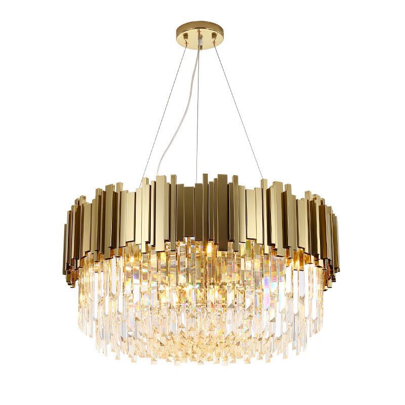 Light Luxury crystal Chandeliers Atmosphere Lsekrone Lamp 