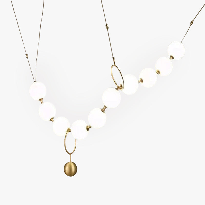 Valentina Postmodern ceiling Glass Ball Pendant lamp Creative necklace design