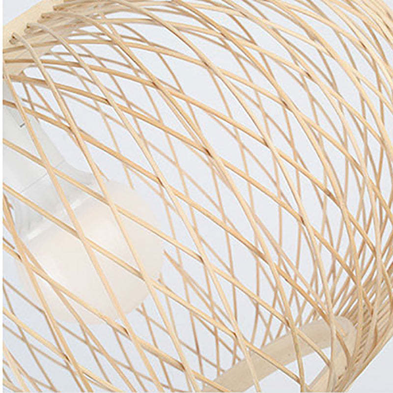 Rattan Handmade Bamboo Vintage Hanging Lamp Pendant Lamp 