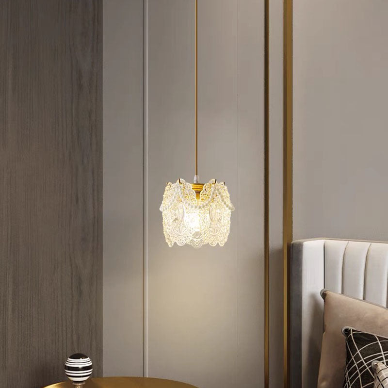 Modern Minimalist Retro Glass Pendant Lamp Bedroom/Living Room