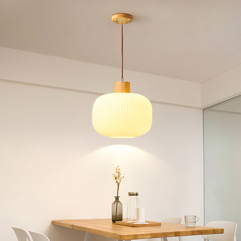 Ozawa Pendant Lamp, 2 Style, Wood&amp;Glass, Living Room/Bedroom