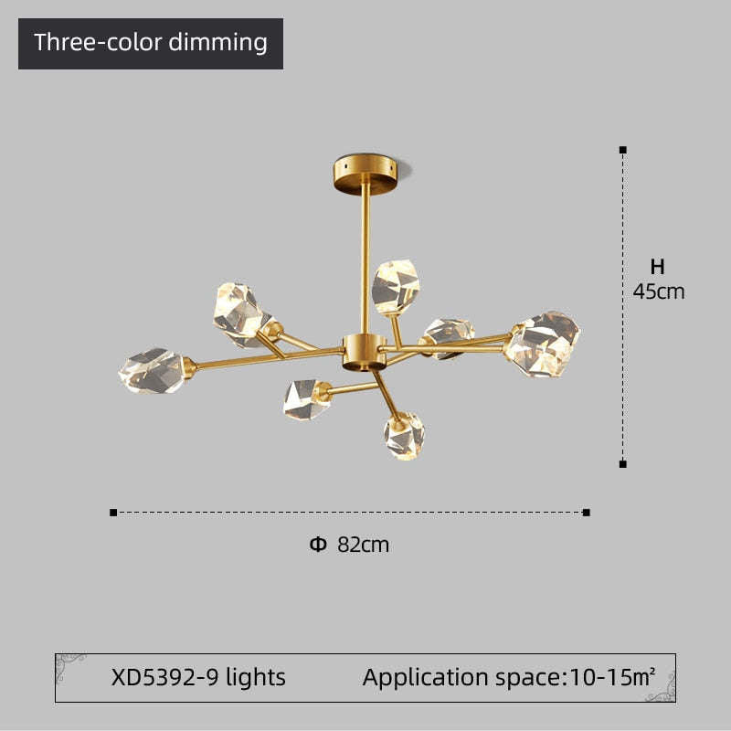 Modern LED Lysekroner Krystal Pendellampe - Las Sola-DK