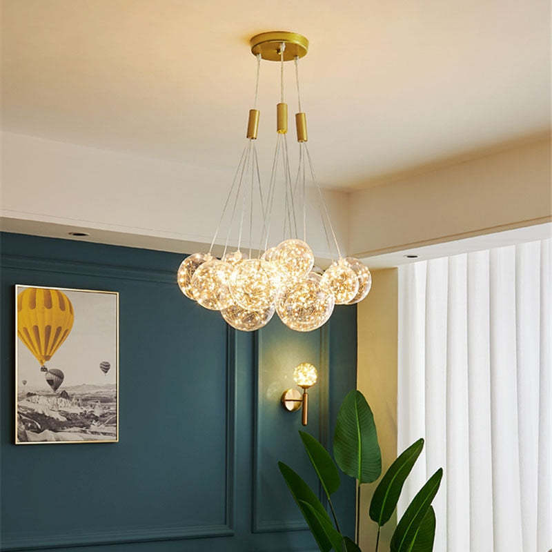 Sumait Romantic Glass Bubble LED Pendant Lamp