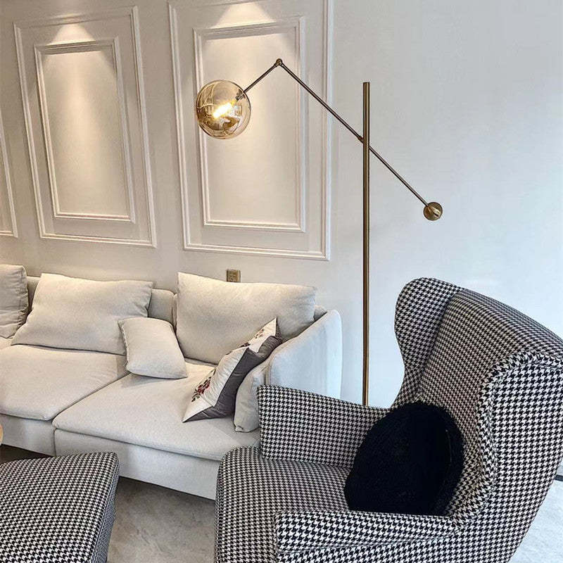 Luxury Glasgulvlampe Sengelampe til stuen Soveværelse Valentina Gulvlampe