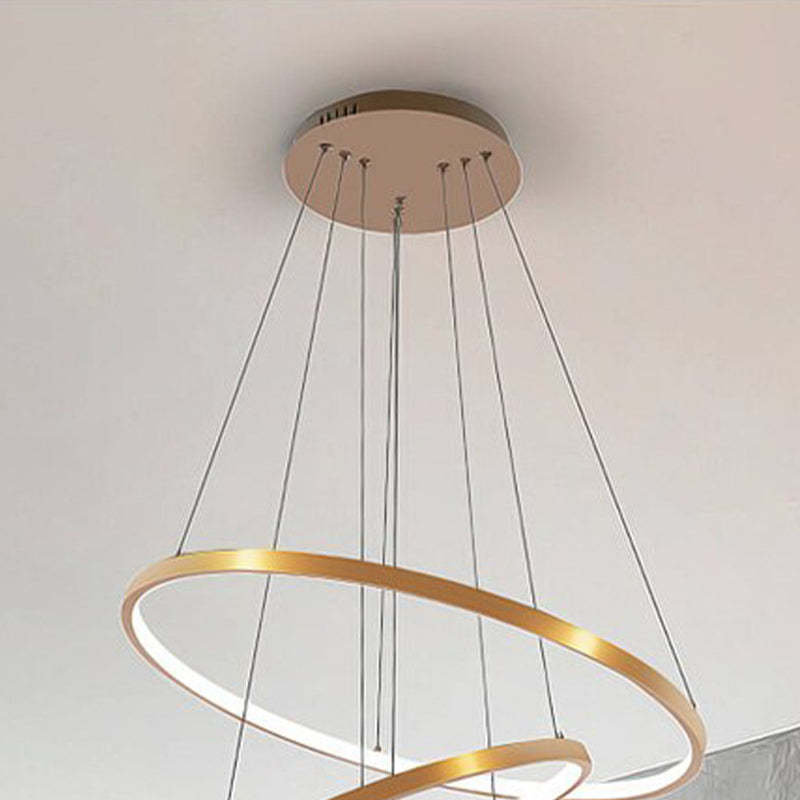 Modern LED Ring Pendant Lamp Hanging Lamp Remote Control 