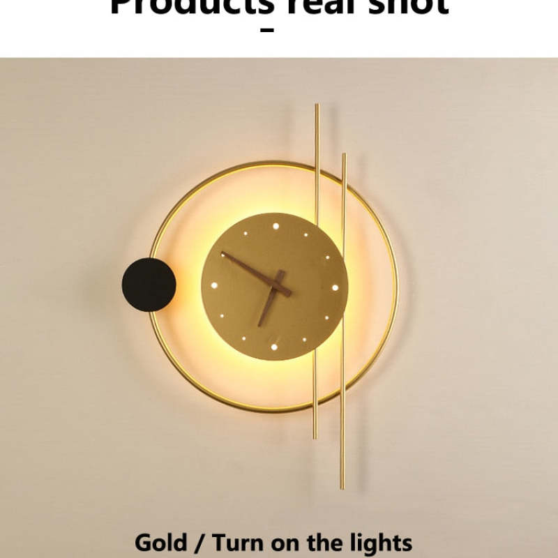 Wall Lamp - Room Decoration Light - Modern Clock Design