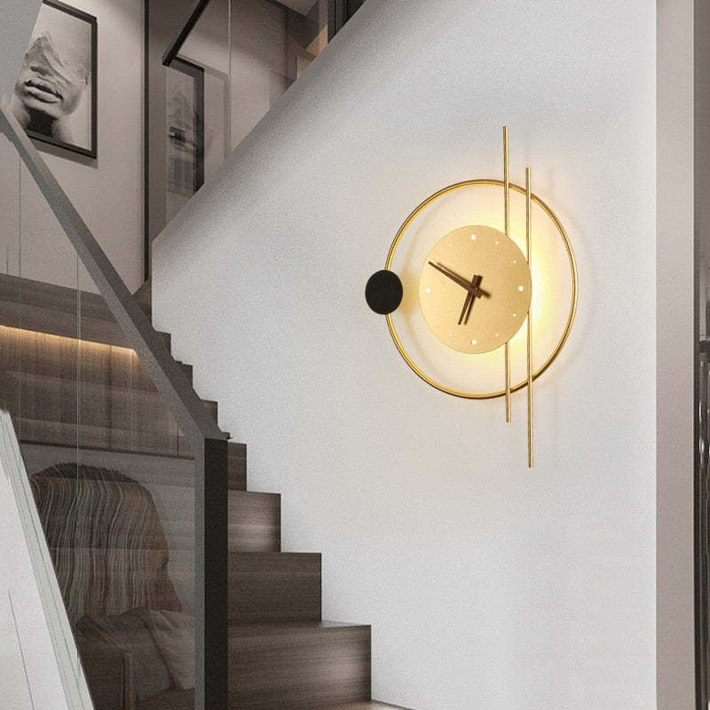 Wall Lamp - Room Decoration Light - Modern Clock Design