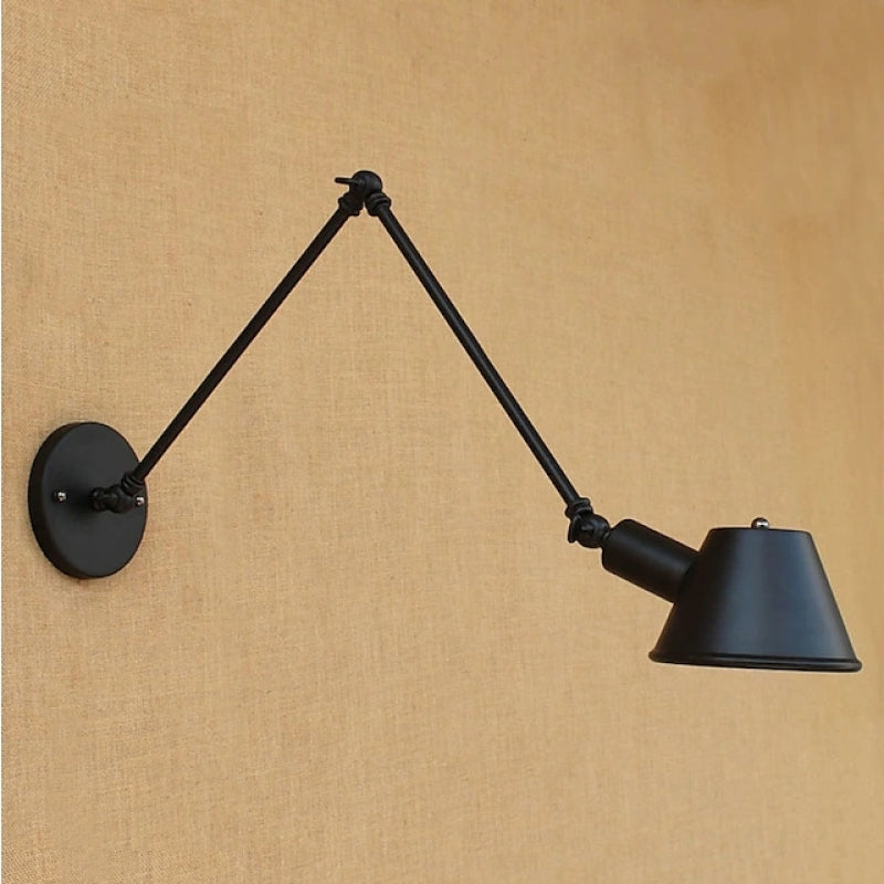 Retro Simple Wall Lamps Indoor Swing Arm Lamp for Bar and Cafe Office &amp; Bedroom