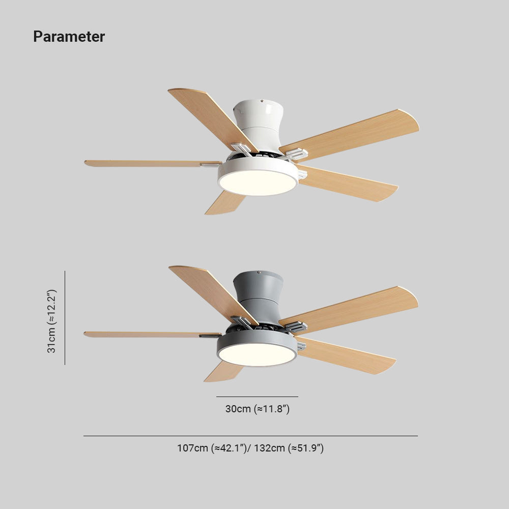 Walters 5-Blade Ceiling Fan with Light, 3 Colour, DIA107/132CM
