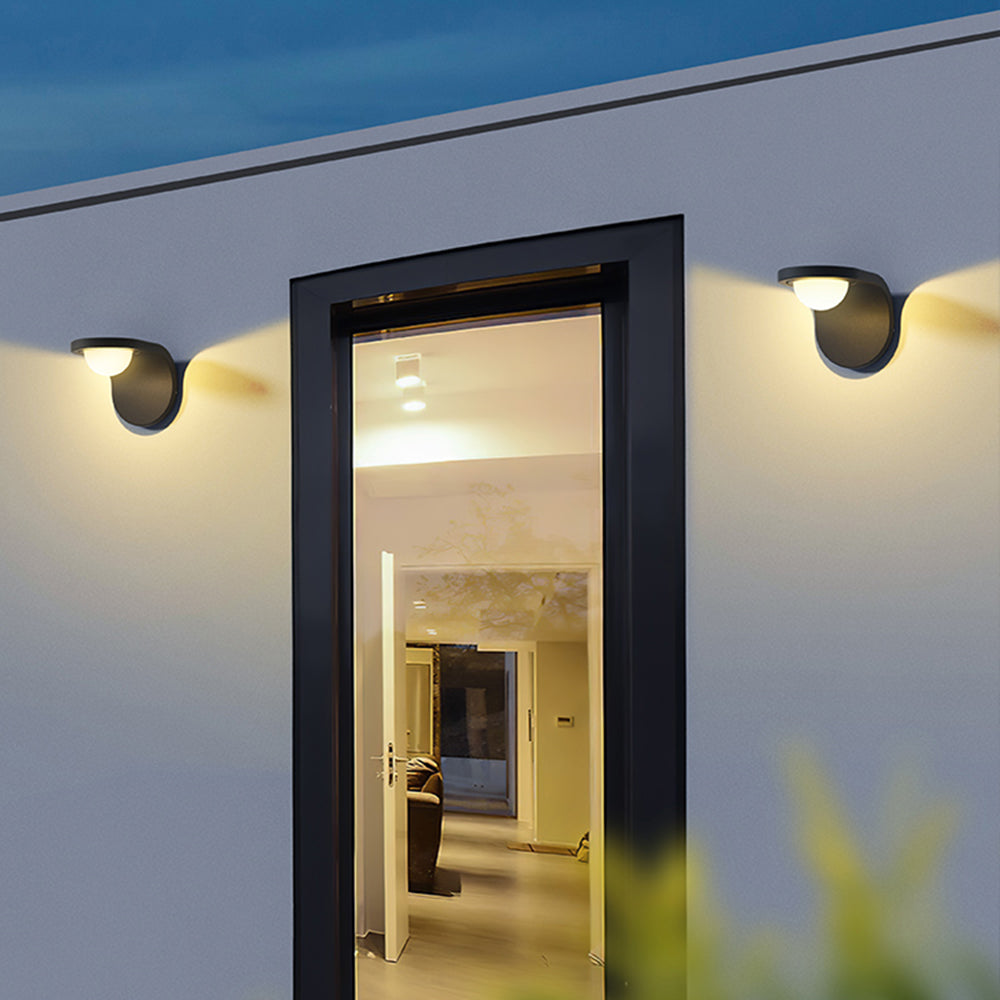 Orr Arc Solar Adjustable Outdoor Wall Lamp 