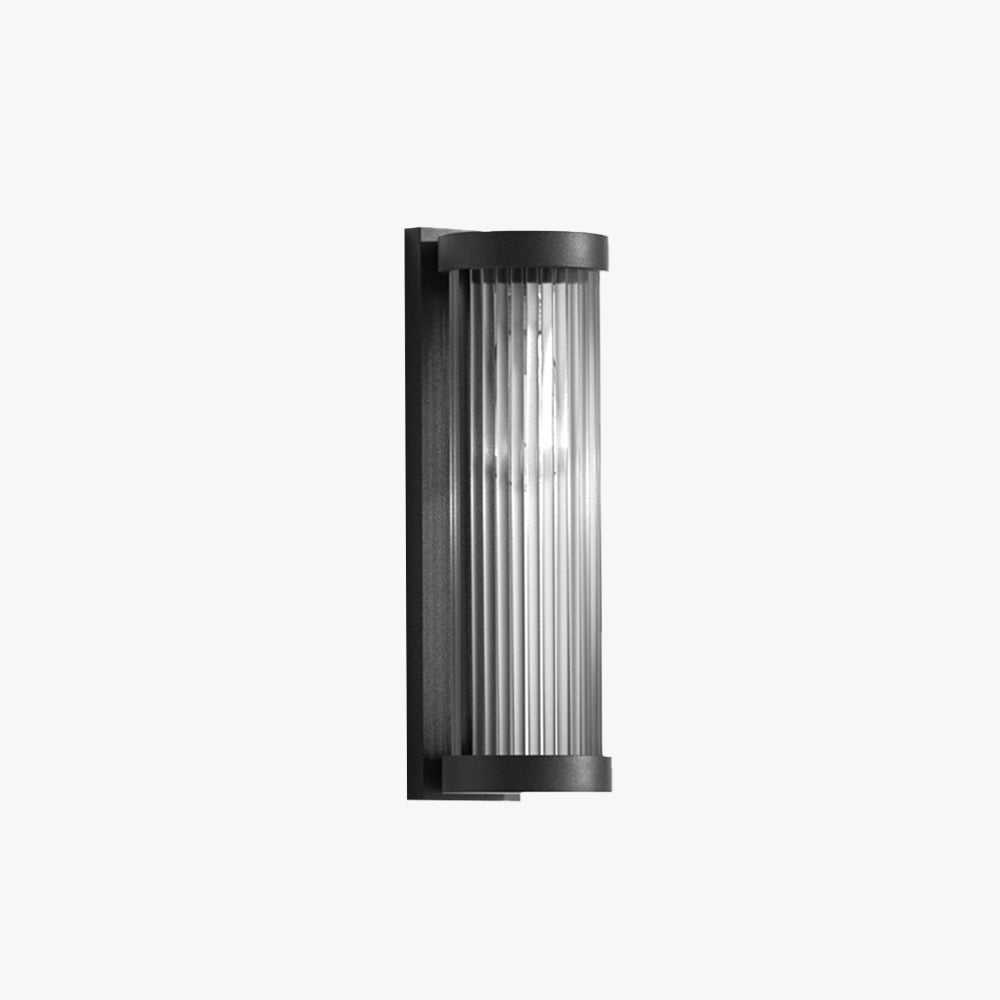 Orr Cylinder Solar Outdoor Wall Lamp, L 28/38/58/78CM 