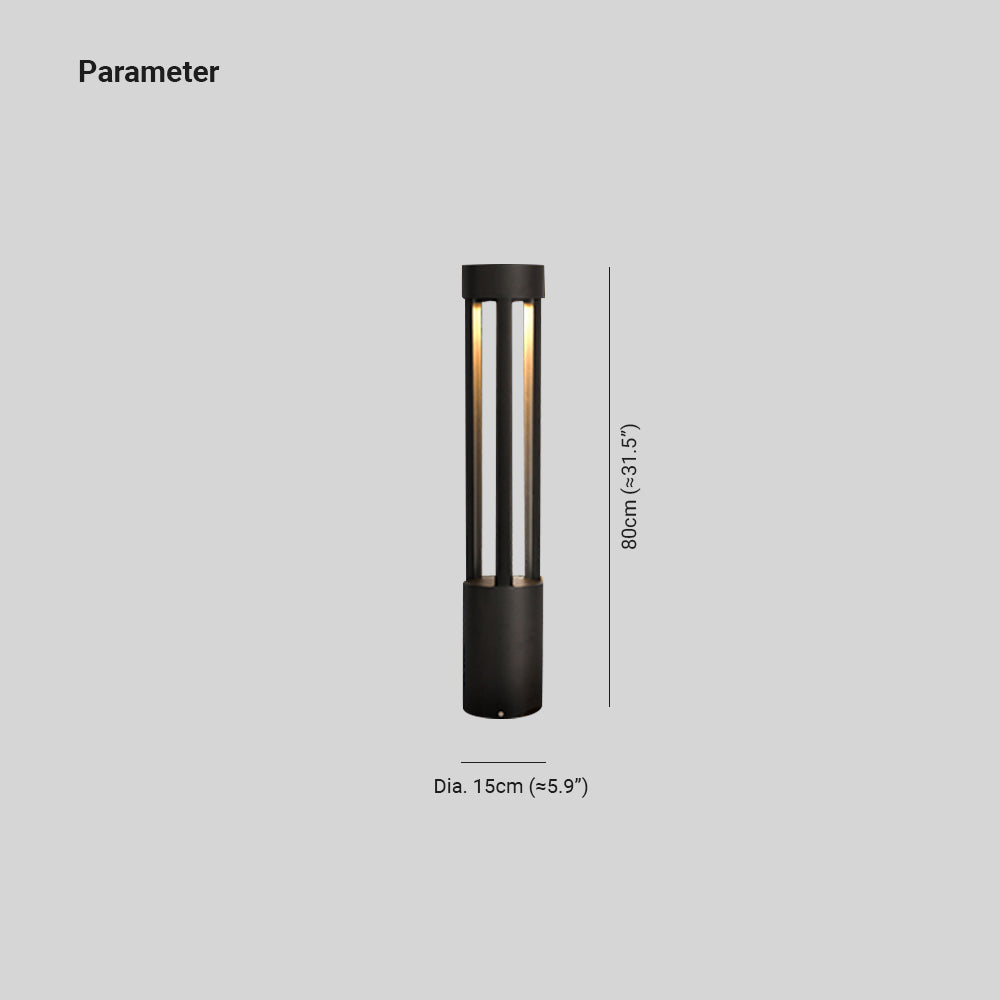 Pena Minimalist Outdoor Lamp Path Light, Hallway/Garden, L 80CM 