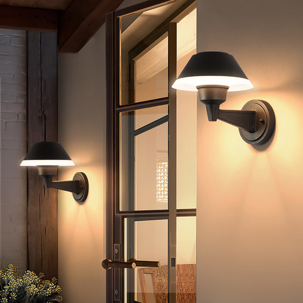 Carins Black Outdoor Wall Lamp, DIA 20CM 