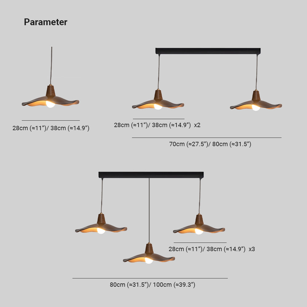 Carins Wave Cluster Pendant Lamp, 1/2/3 Heads, DIA 28/38CM 