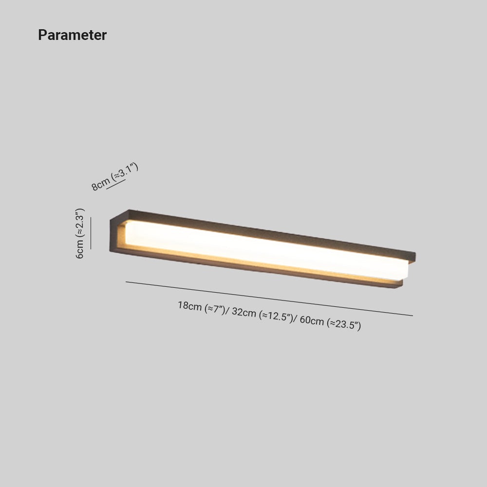 Orr Solar Outdoor Wall Lamp, L 18/32/42CM 