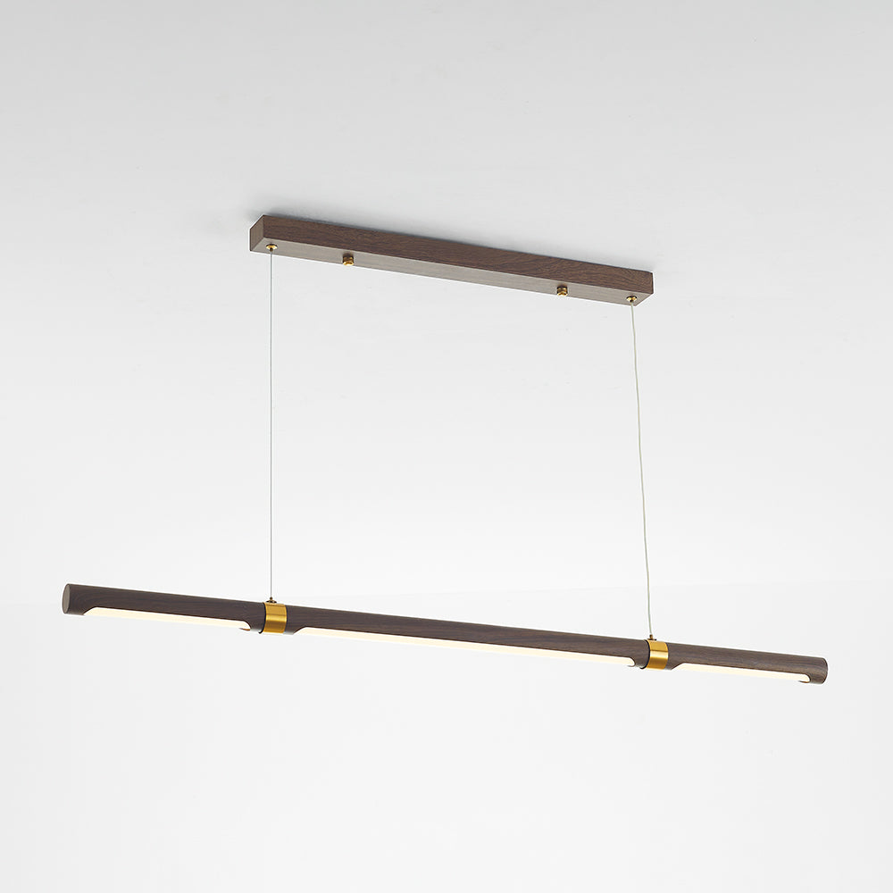 Ozawa Modern Minimalist Pendant Lamp, Metal Water Transfer Wood 