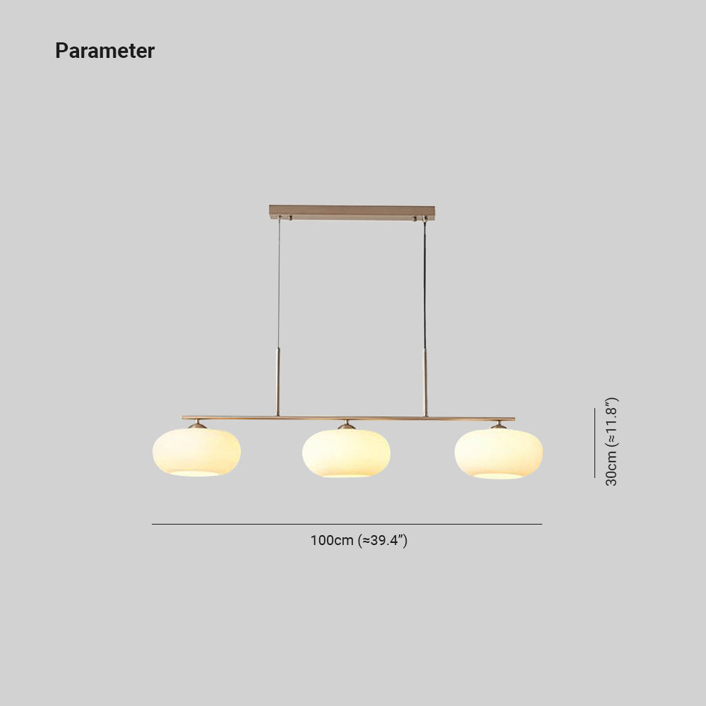 Hailie Pendant Lamp, 3 Heads, L 100CM 