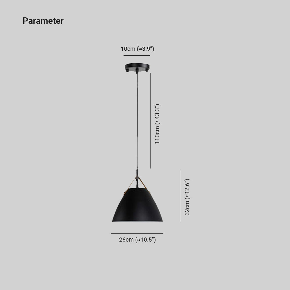 Morandi Pendellampe, 6 Farve, DIA 26CM