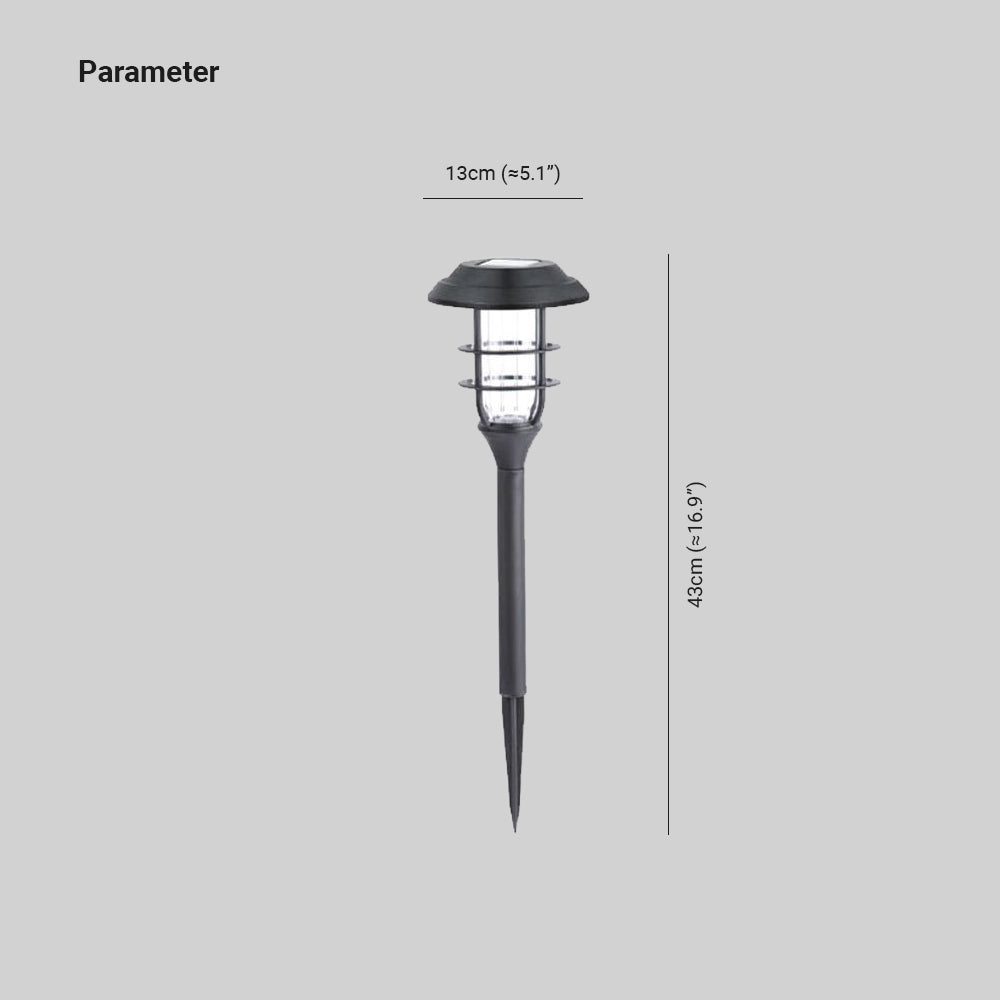 Pena Stift med bur Solenergi Udendørslamper Pullertlys, Gangen/Have, L 43CM