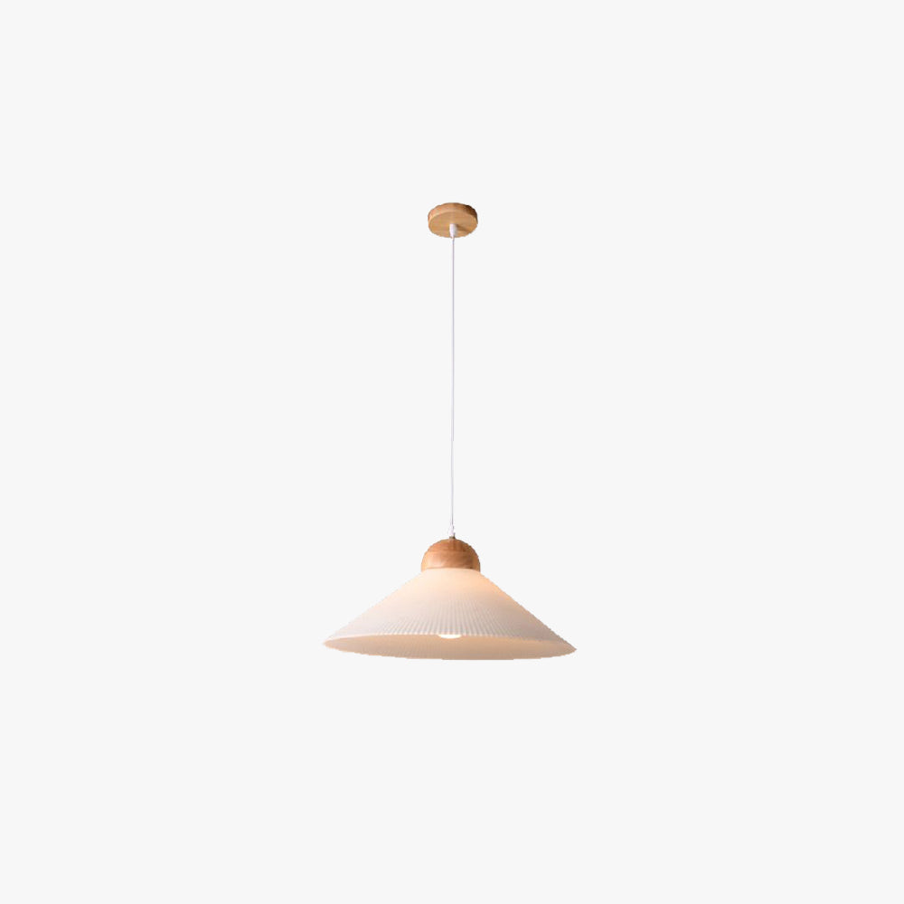 Ozawa Pleated Brown Pendant Lamp, DIA 44CM