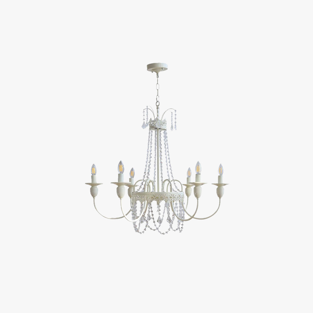 Silva Candles Chandeliers, Crystal &amp; Metal 4/6/8 Heads 