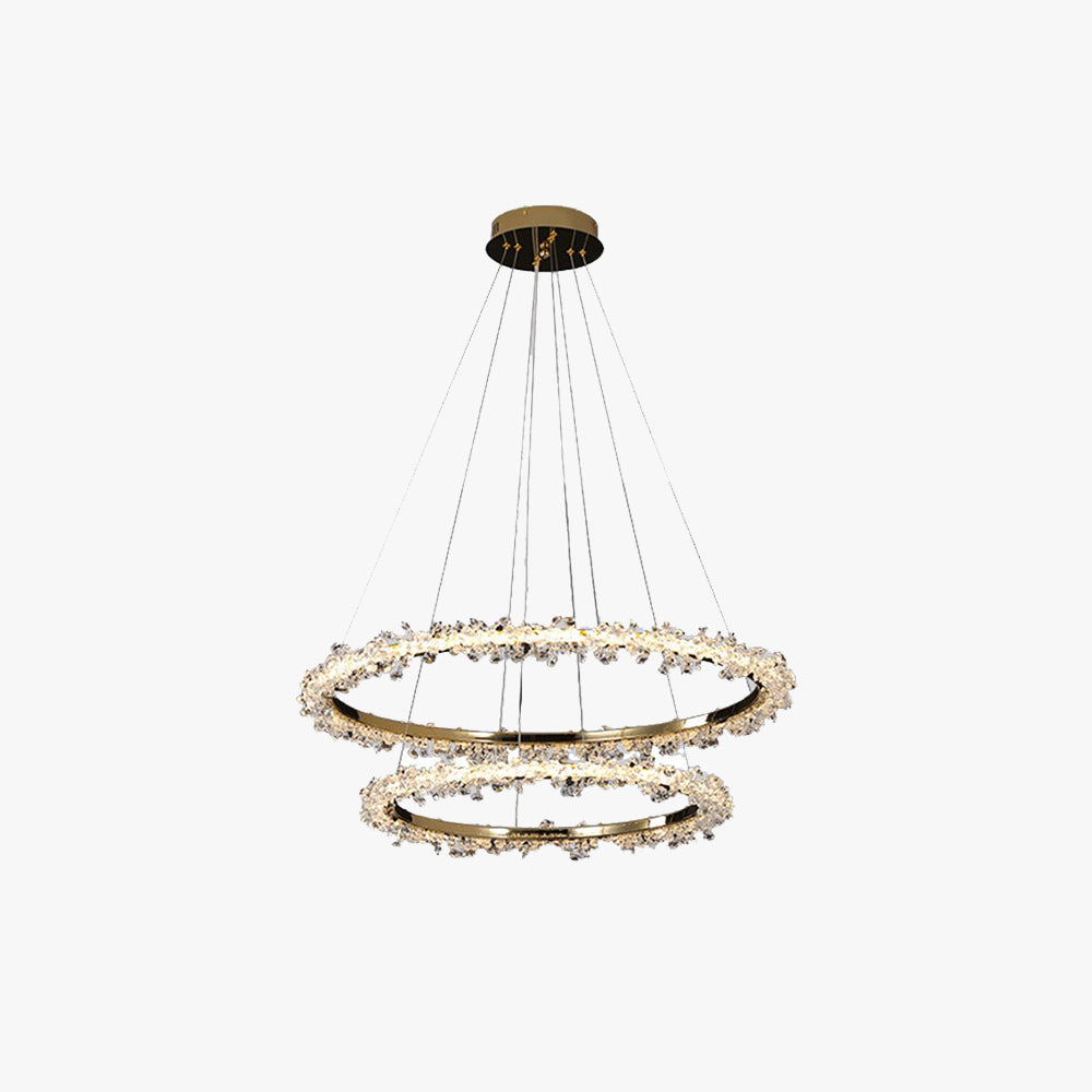 Kristy Circular Chandeliers, 1/2/3 Rings 