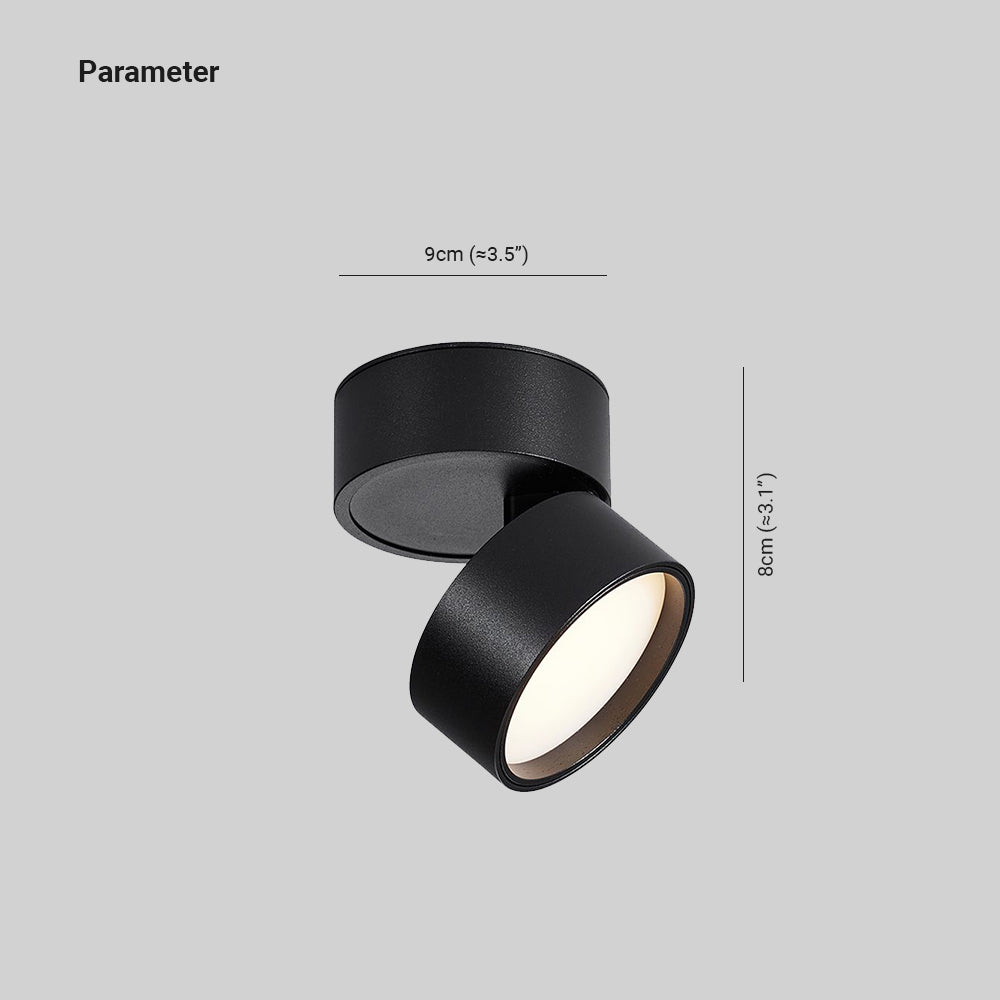 Novak Round Spotlight Wall Lamp, 2 Colours, DIA 9CM 