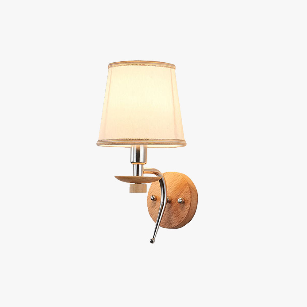 Eryn Mirror lamp for Bathroom, Metal &amp; Wood 
