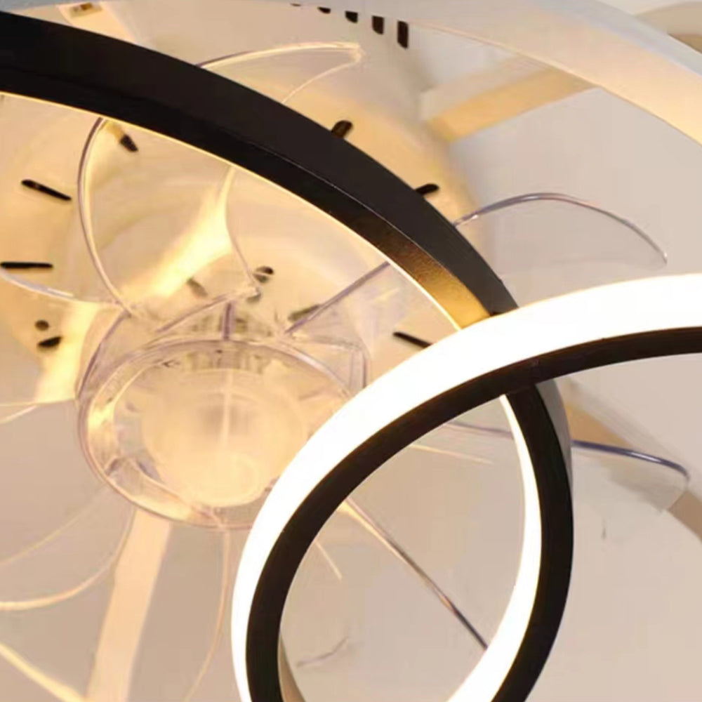 Arisha 4-Rings Ceiling Fan with Light, 5 Colour, DIA 55/60CM
