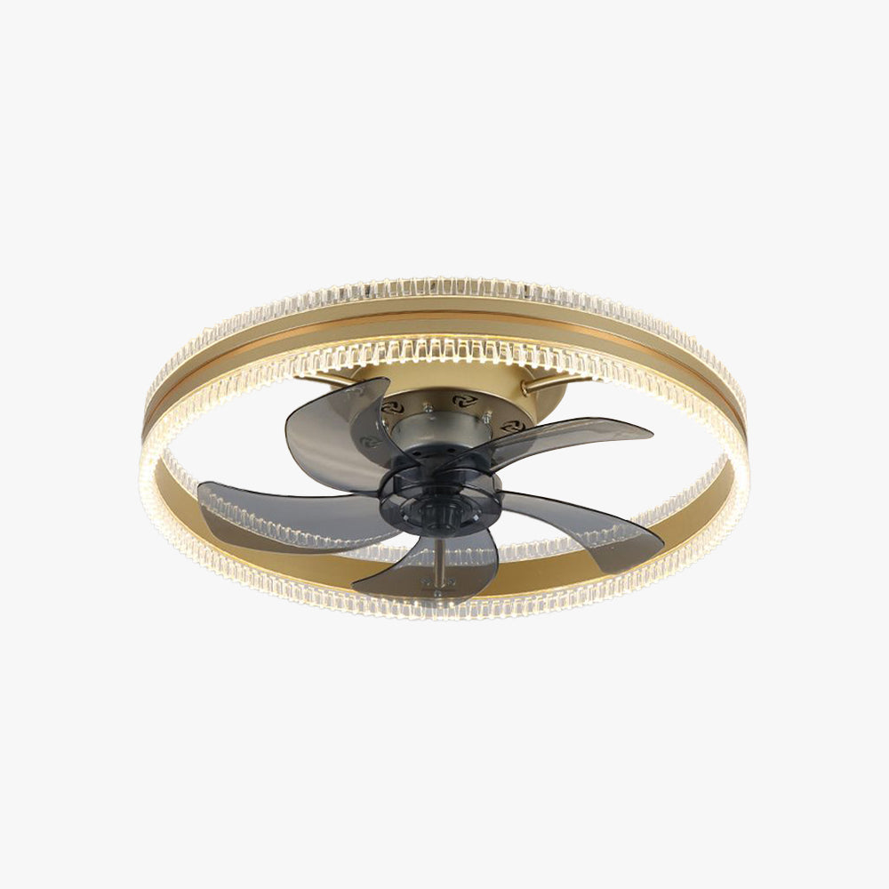 Kirsten Double-light Ceiling Fan with Light, 4 Colour, DIA 50CM