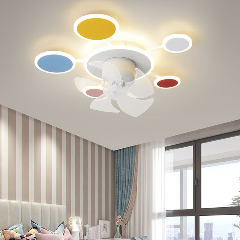 Minori Cloud Ceiling Fan with Light, 3 Colour, L 58CM/55CM