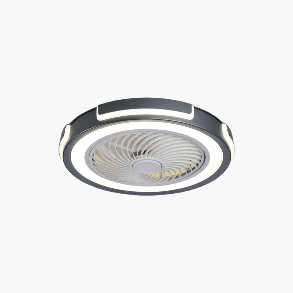 Edge Ceiling Fan with Light, 4 Colour, DIA 50CM