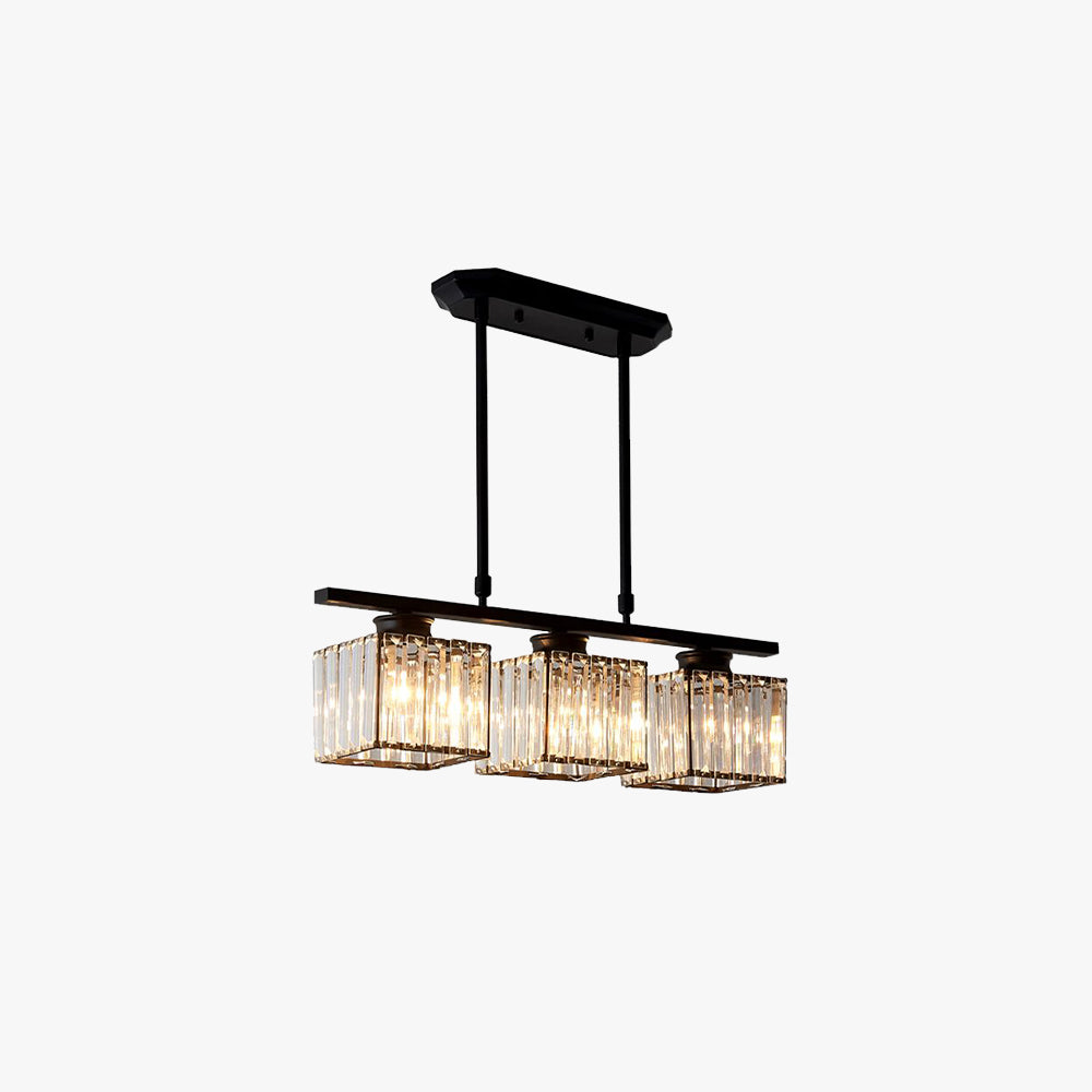 Kristy Pendant Lamp, Black, Gold, 3/4 Heads