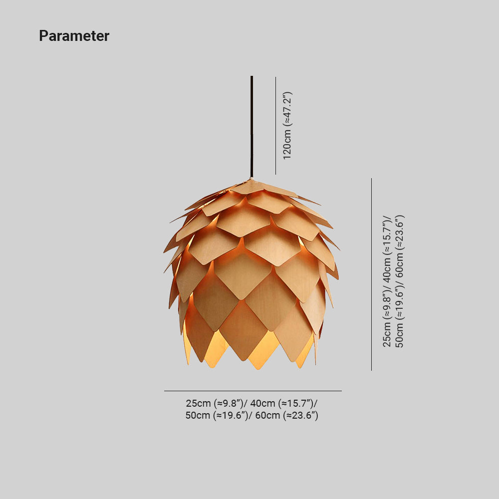 Ozawa Pinecone Shape Pendant Lamp, DIA 25CM/40CM/50CM/60CM