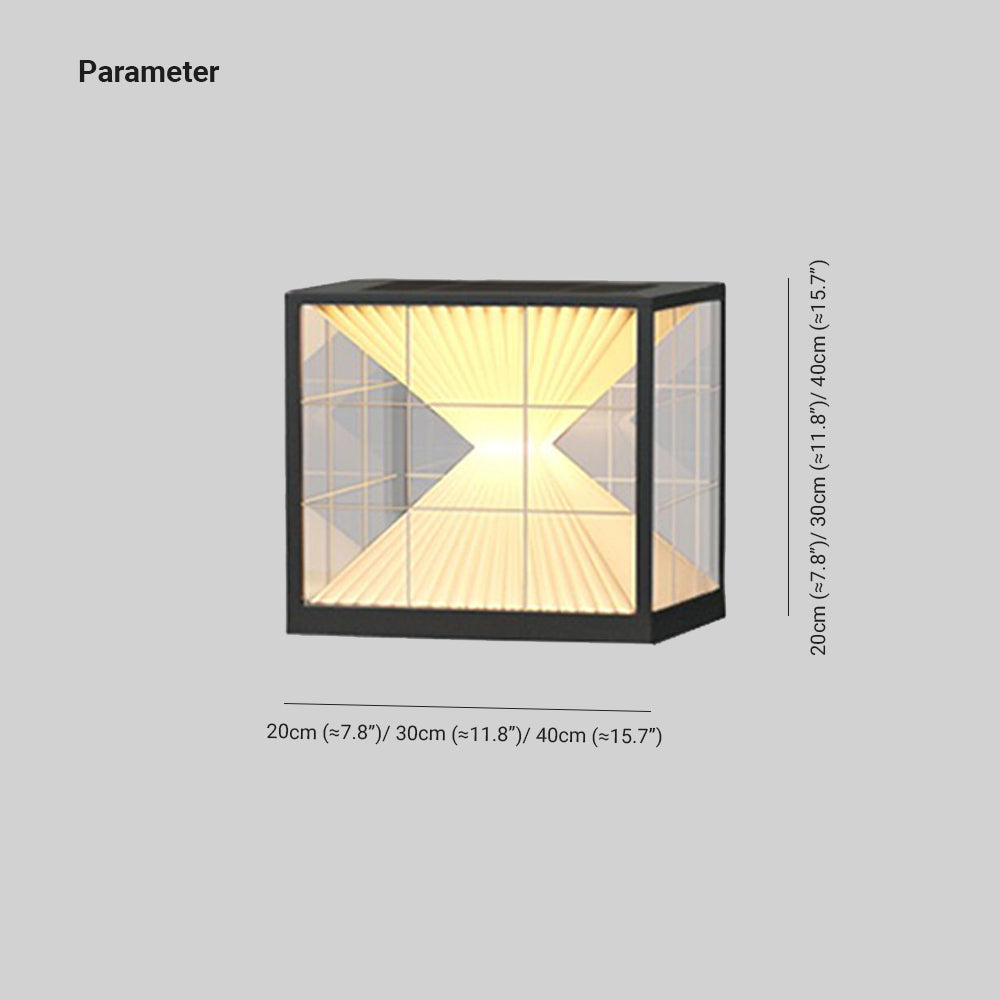 Riley Pyramideform Pier-Mount Solar Udendørs Søjlelys