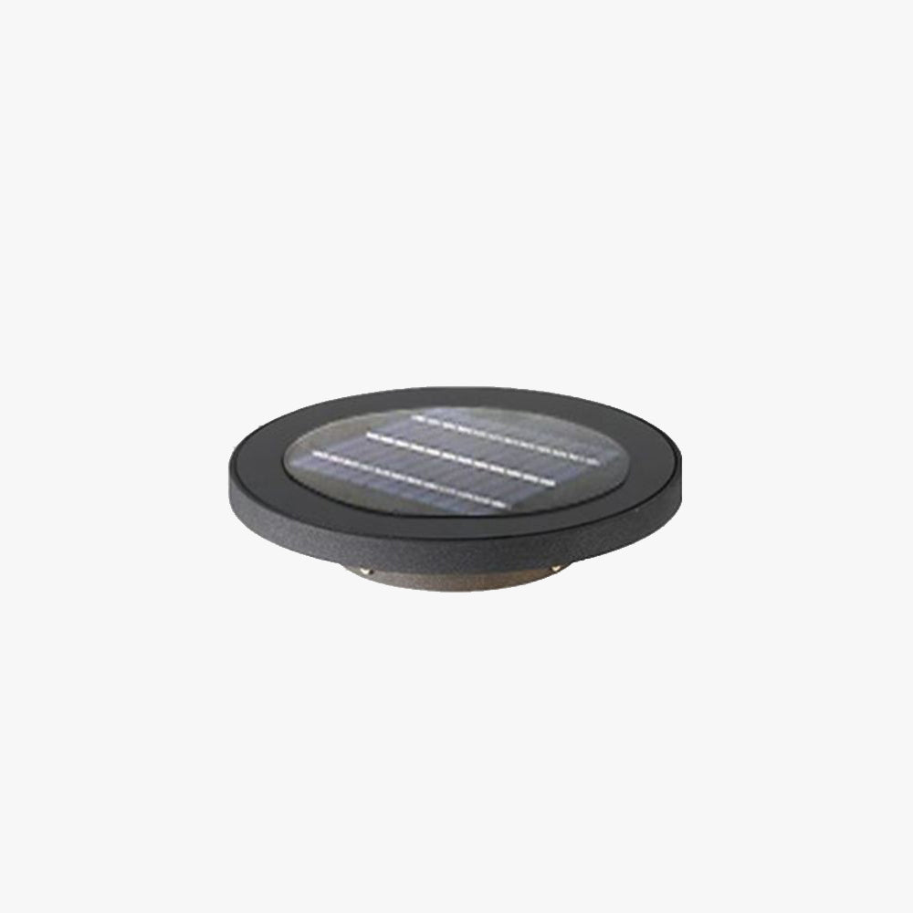 Pena Round Solar Outdoor Lawn Ground Light 