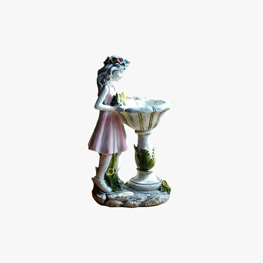 Minori Pink Fairy Girl Solar Decoration Floor Lamp 