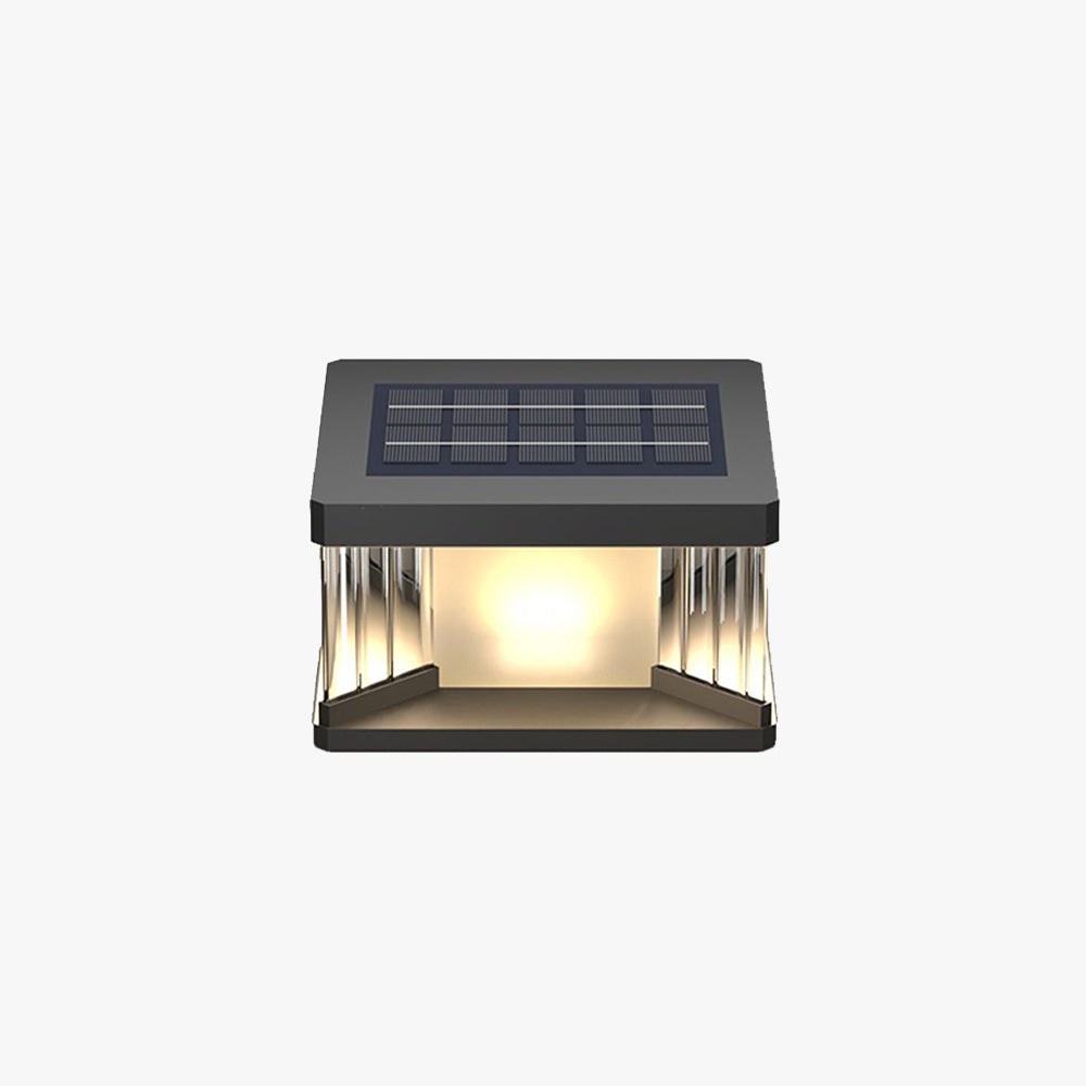 Riley Minimalist Pier-Mount Solar Outdoor Path Light 