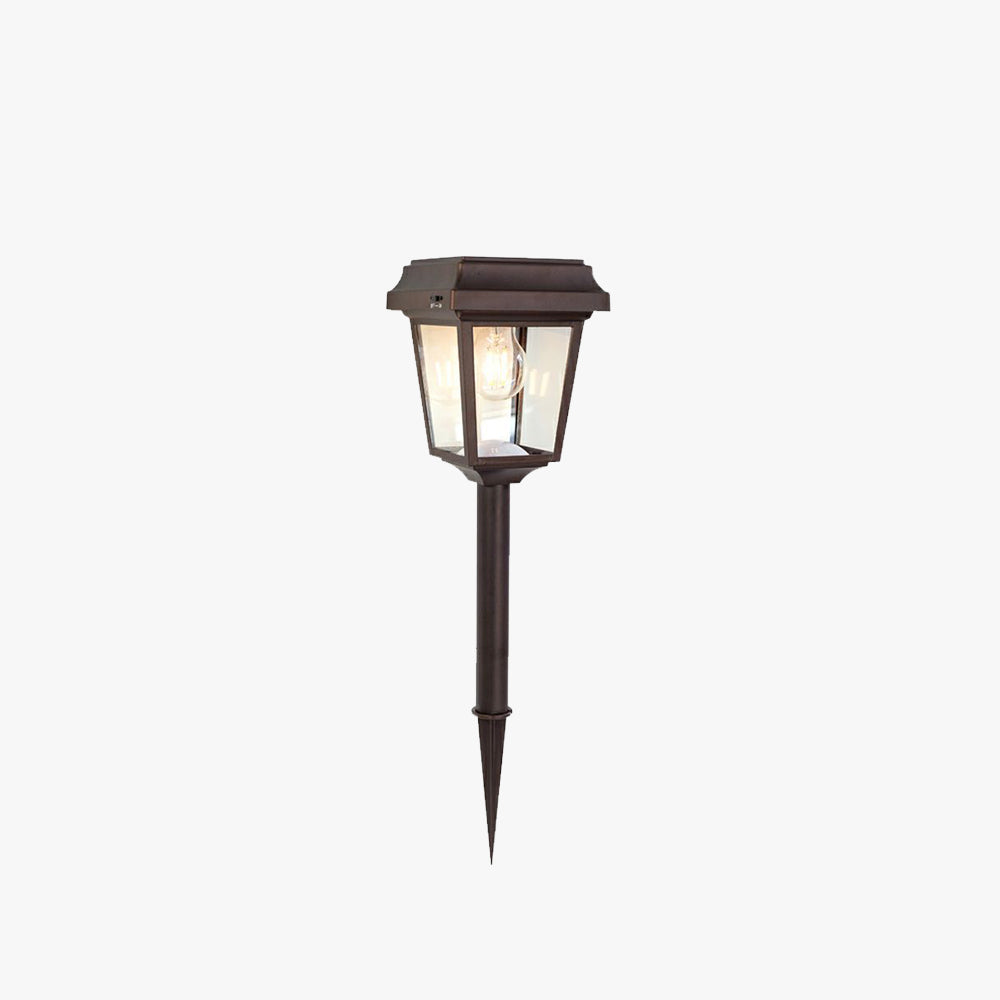 Pena Trapezoidal Pole Solar Outdoor Bollard Light 