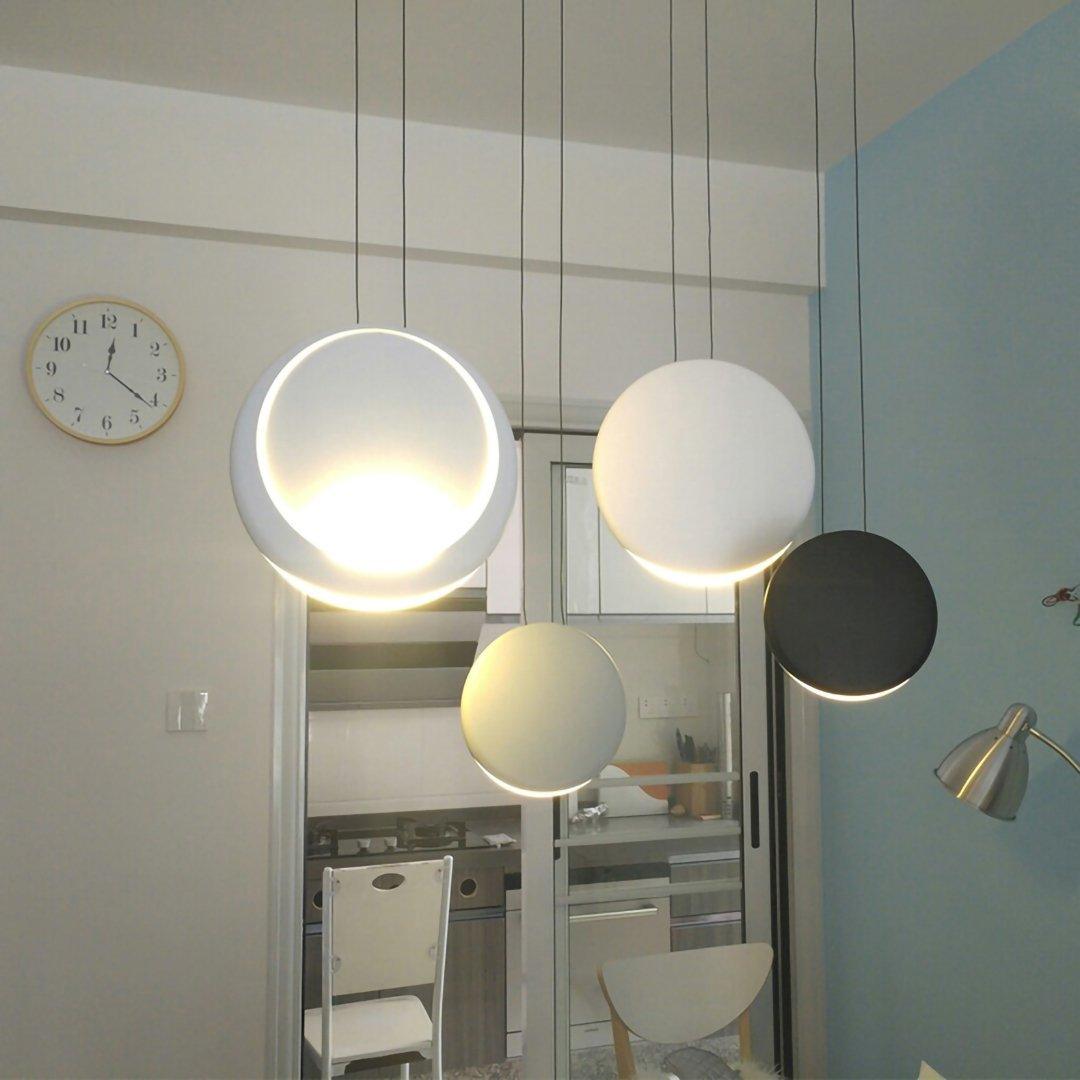 Zaid Modern Pendant Lamp, Metal, Black/White/Green/Grey 