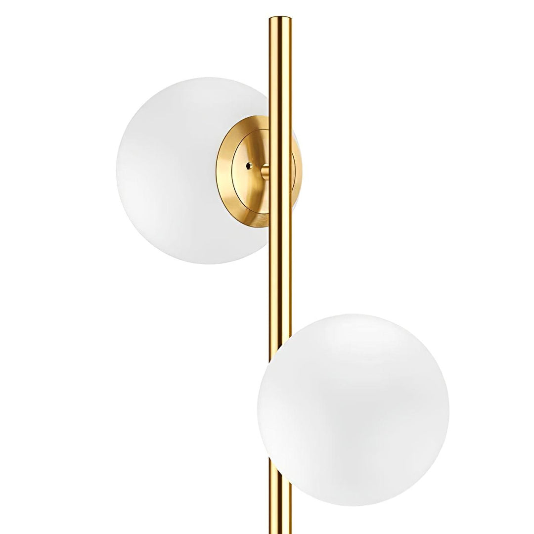 Valentina Floor lamp Bold Modern, Metal/Ceramic, White/Gold, Living room