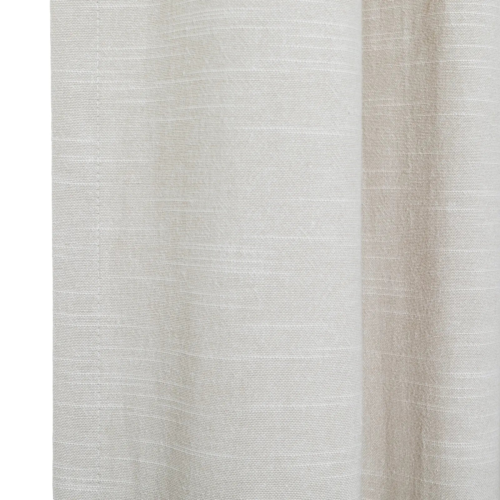 Aira Luxury Linen Cotton Curtain with pleats, Living Room/Bedroom Pleated