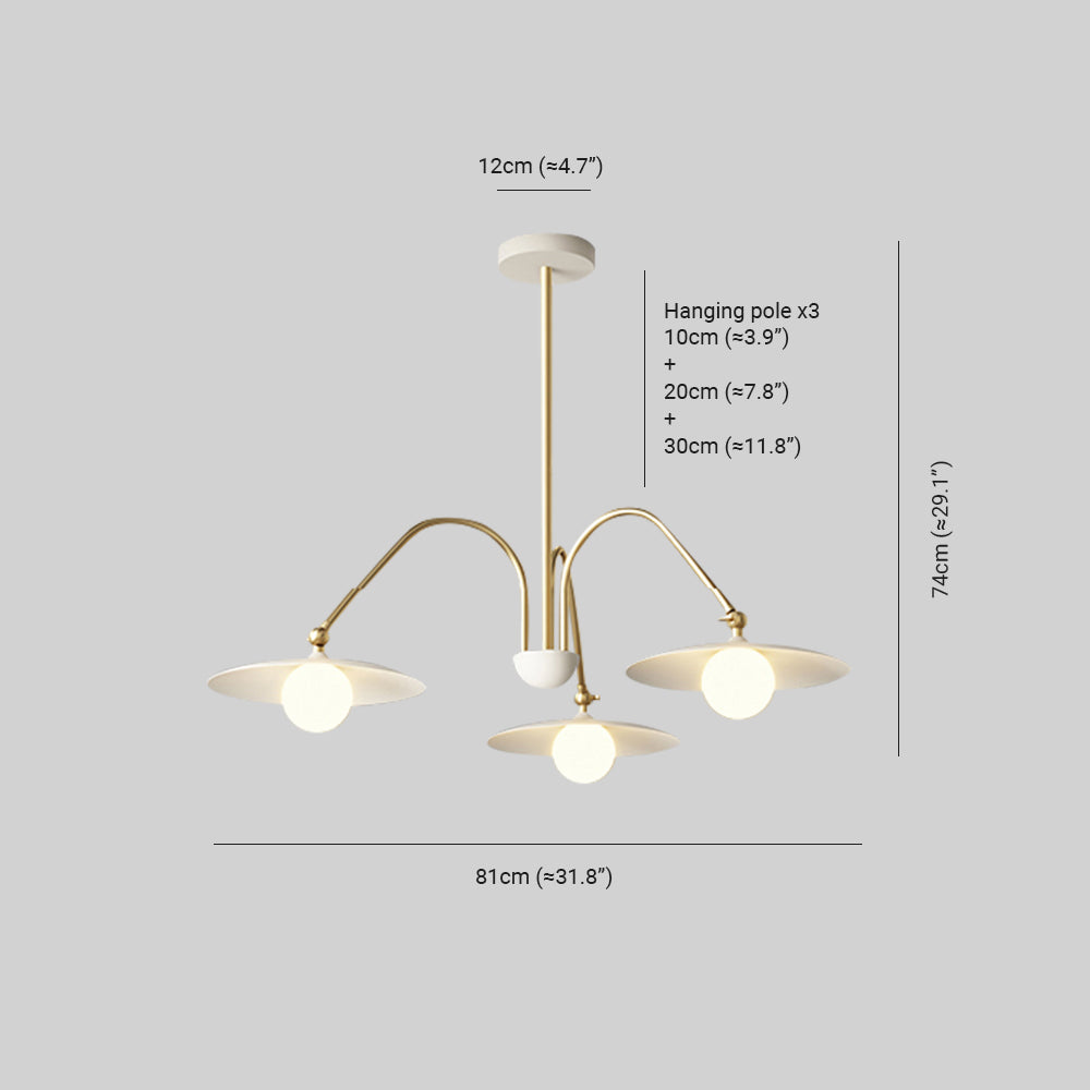 Cairns Pendellampe Adjustable, 3/6/8 Hoveder， Stuen/Soveværelset