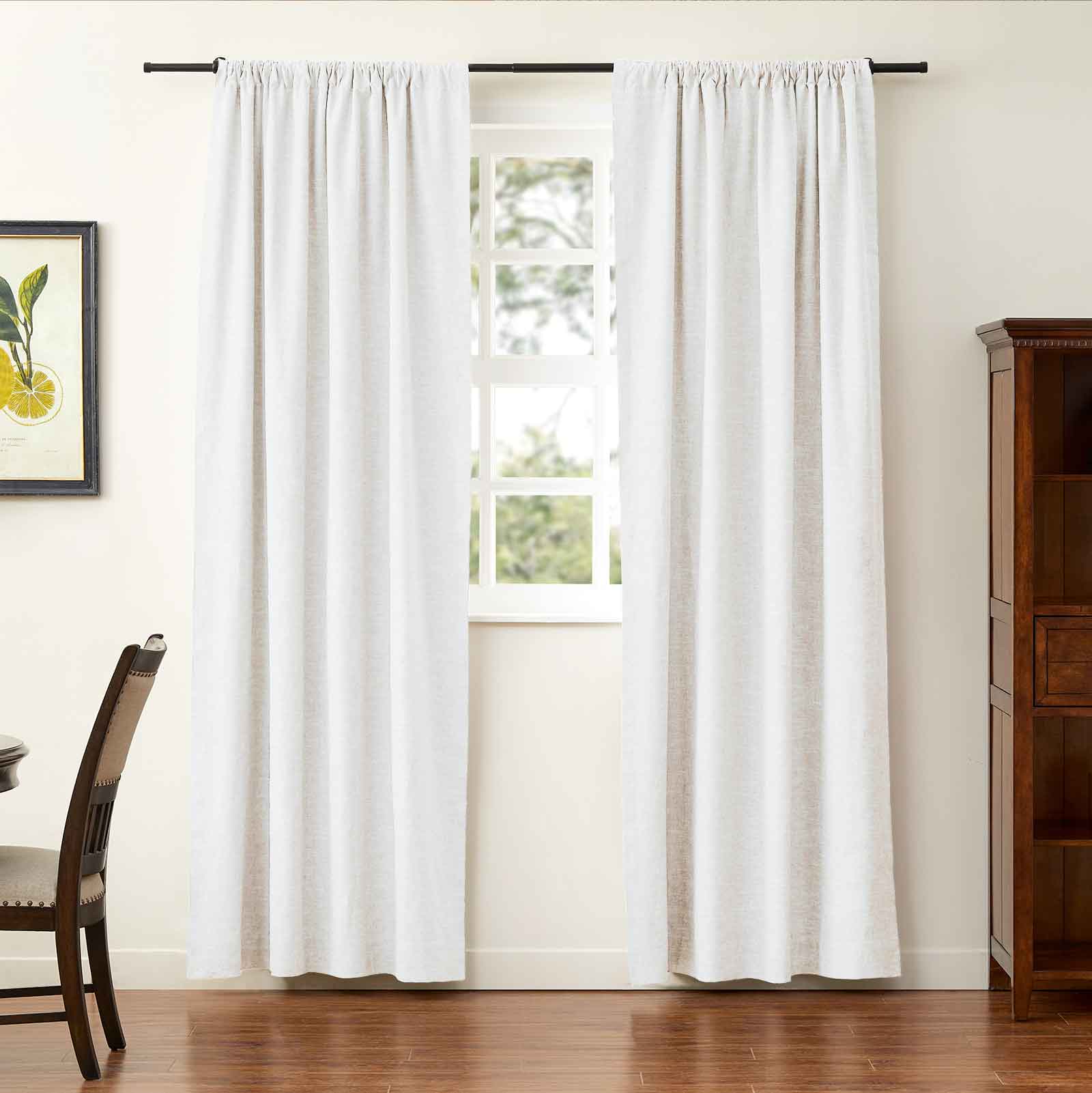 Aira Luxury Linen Cotton Soft Curtain, Bedroom Soft Top 