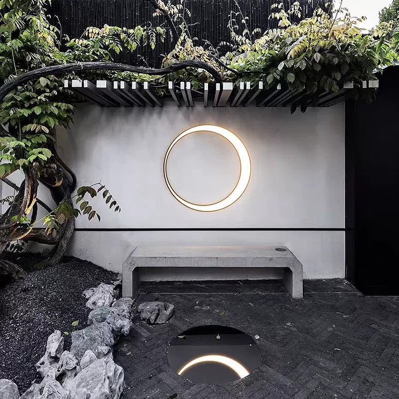 Orr Postmodern Round Waterproof LED Outdoor Wall Lamp