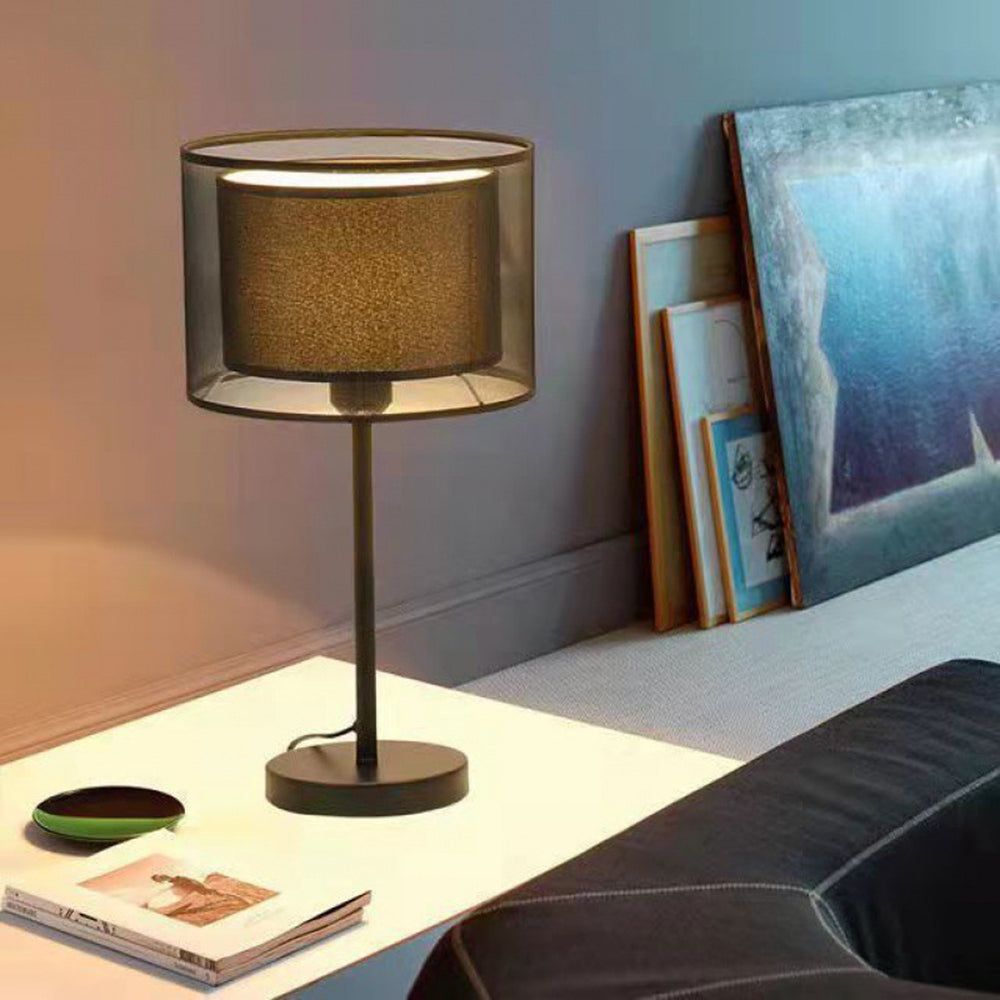 Baines Fabric lamp shade Table and floor lamp, 2 colours 