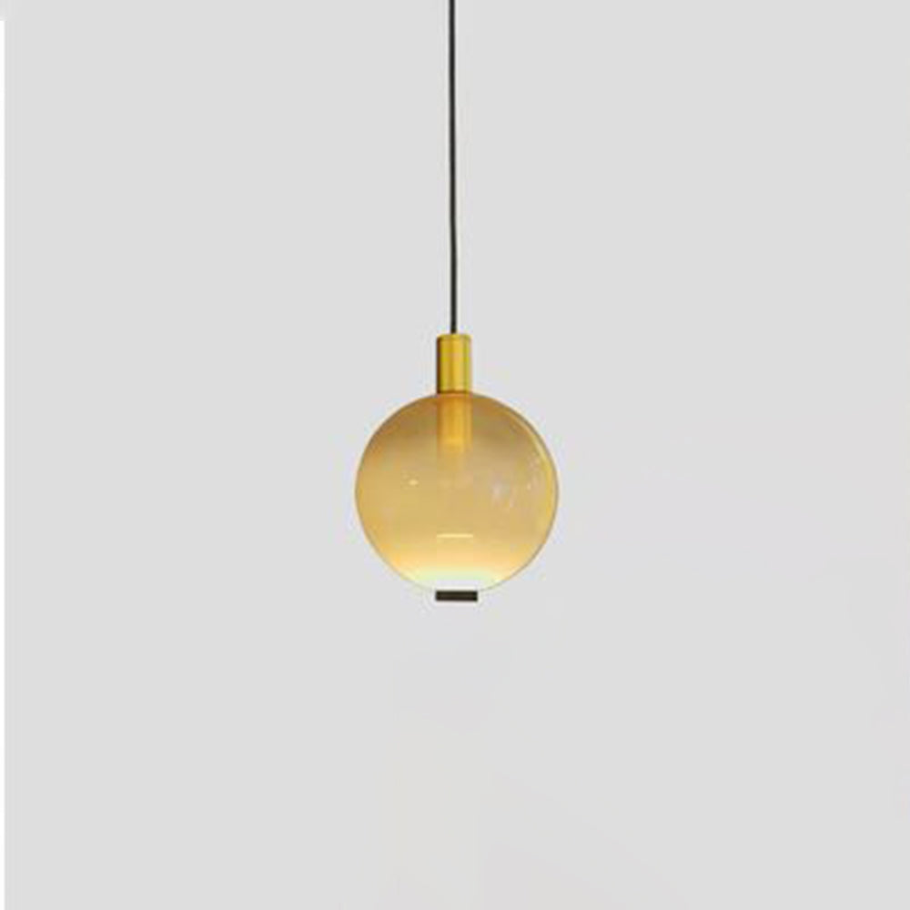 Valentina Elegant LED Pendant Lamp, Multicolored, Metal/Glass, Living Room